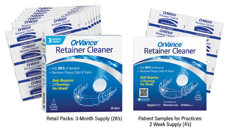 Aligner Cleaner Requiring Only 2 Cleanings Image