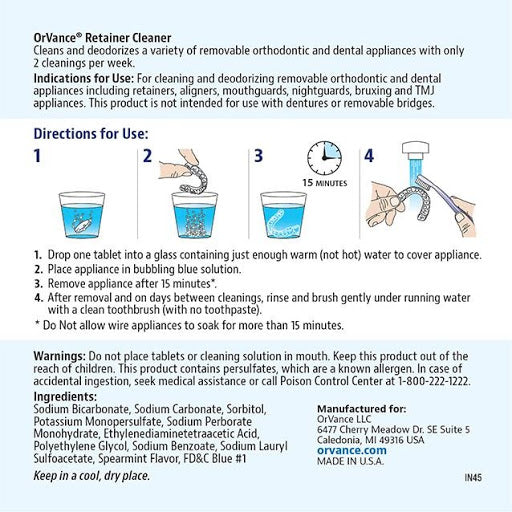 OrVance® Retainer Cleaner Sample