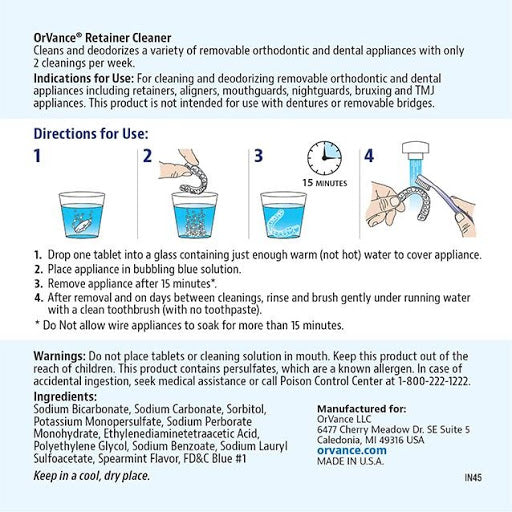 OrVance® Retainer Cleaner for Residency Programs